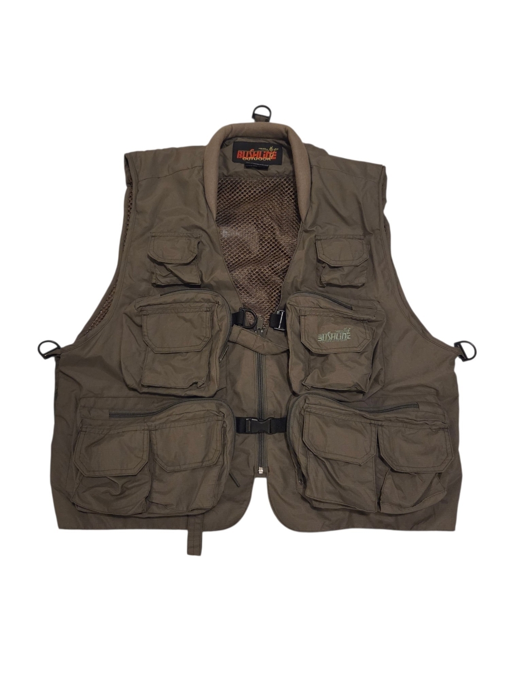 Bushlife Outdoor Men's Utility Fishing Vest - Brown
